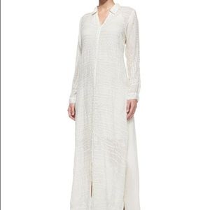Johnny Was embroidered-georgette long dress